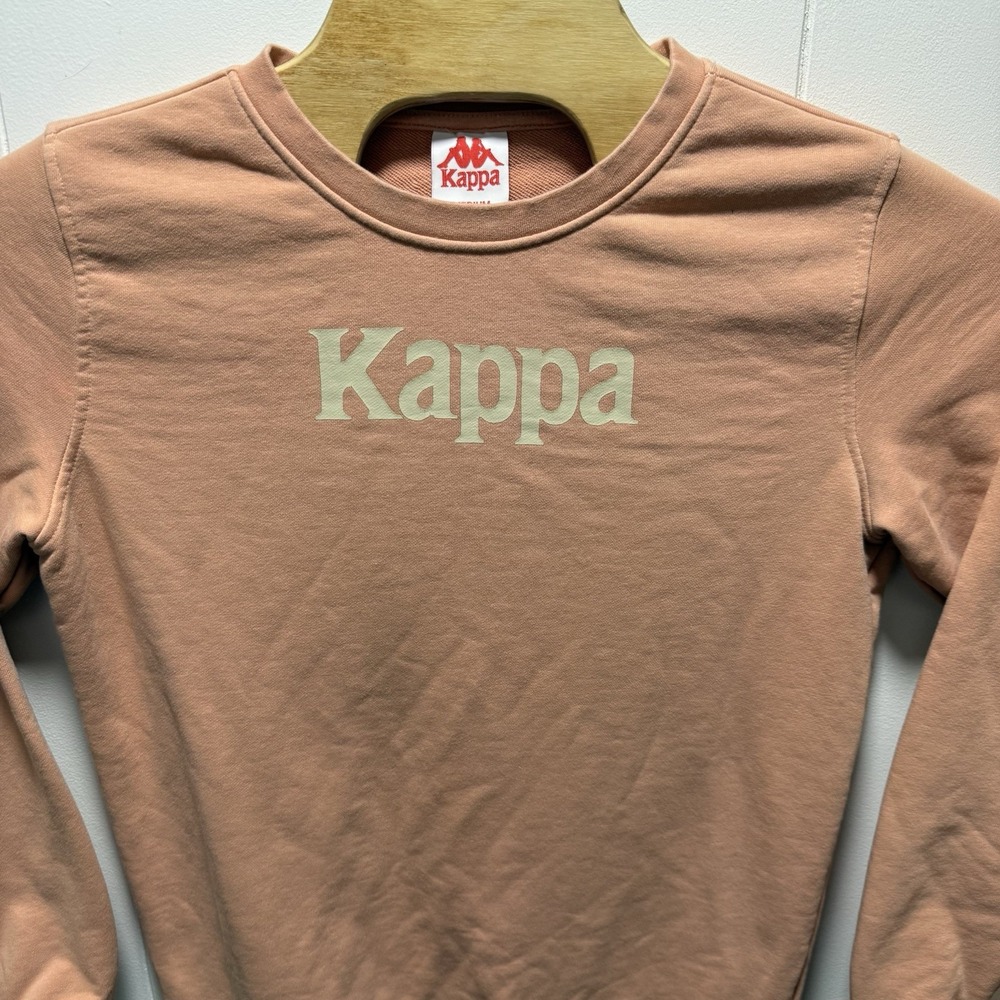 Kappa Mens Size Medium Pullover Big Logo‎ Graphic Sweatshirt Long Sleeve